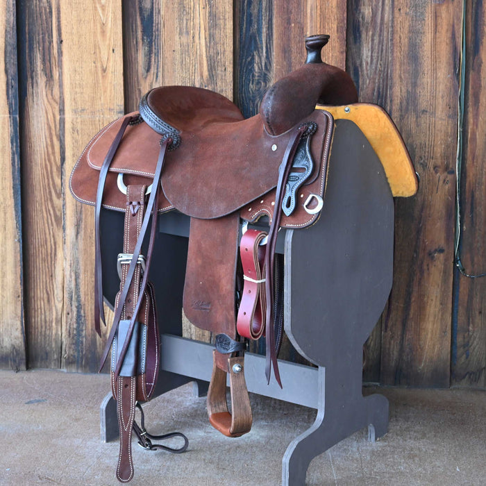 15.5" JEFF SMITH BUSTER WELCH RANCH CUTTING SADDLE