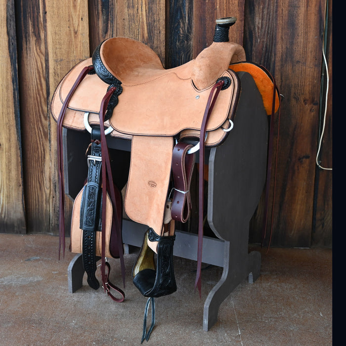 15" TESKEY'S TEAM ROPING SADDLE