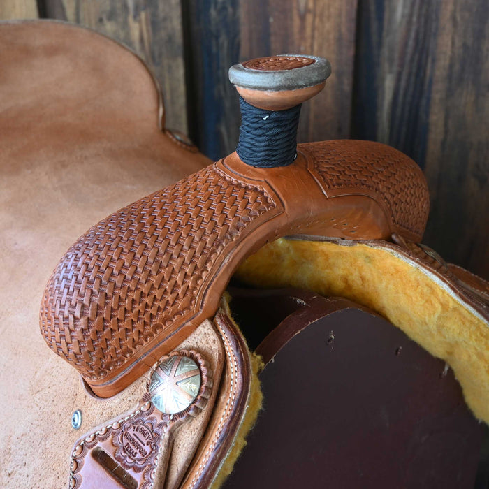 18" TESKEY'S TEAM ROPING SADDLE Saddles - New Teskey's Saddlery
