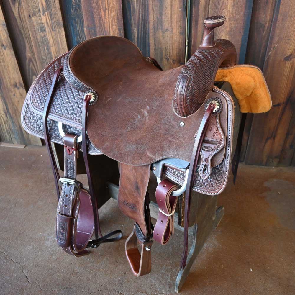 17" JEFF SMITH RANCH CUTTER SADDLE Saddles Jeff Smith   