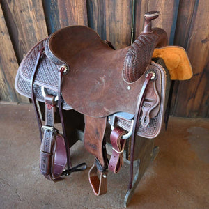 17" JEFF SMITH RANCH CUTTER SADDLE Saddles Jeff Smith   