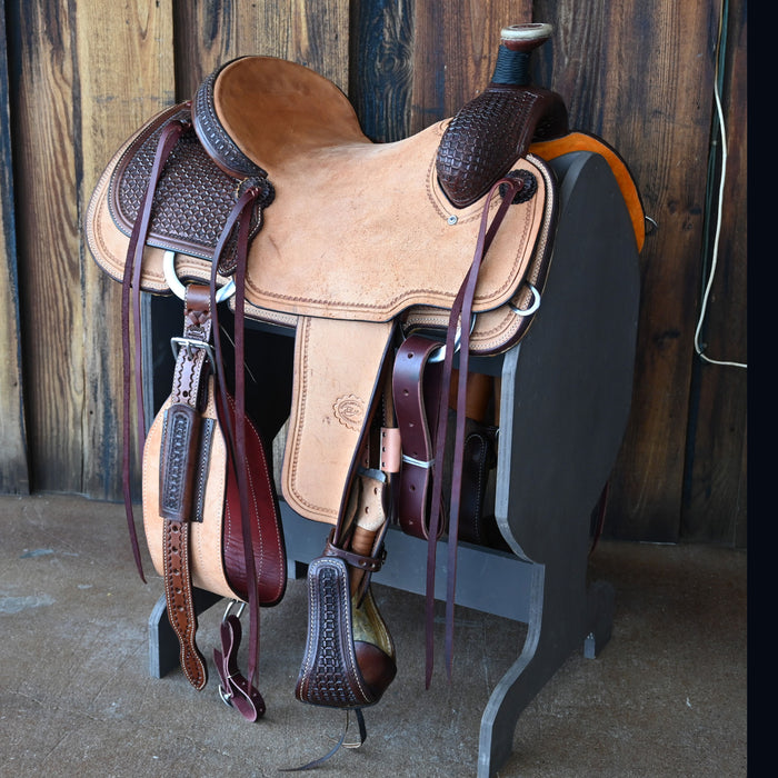 15" PATRICK SMITH TEAM ROPING SADDLE
