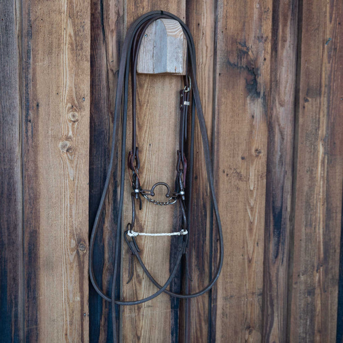 Kerry Kelley 7 Ported Chain Bridle Rig w/Split Ear Headstall Tack - Rigs Kerry Kelley