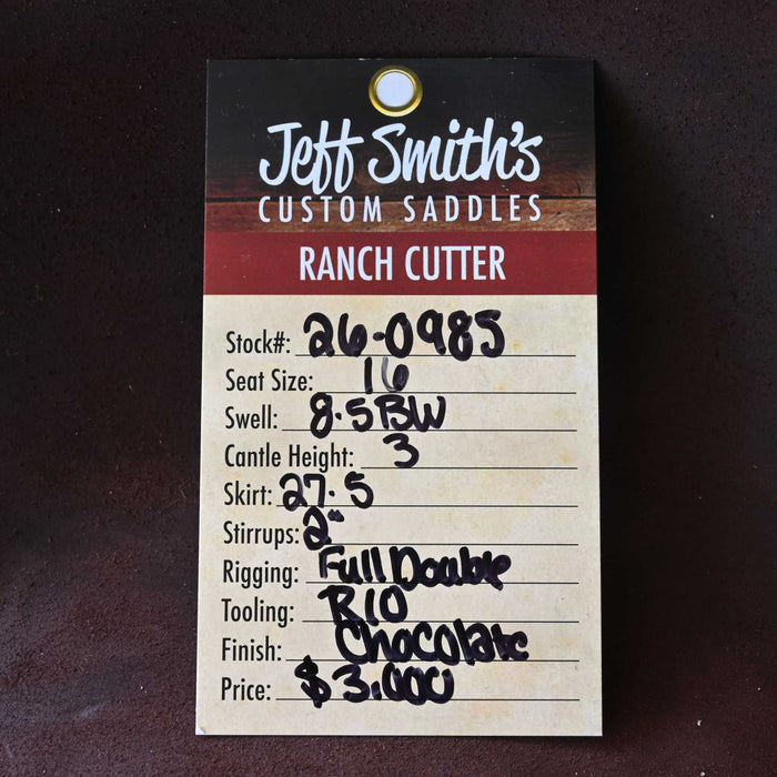 16" JEFF SMITH BUSTER WELCH RANCH CUTTING SADDLE