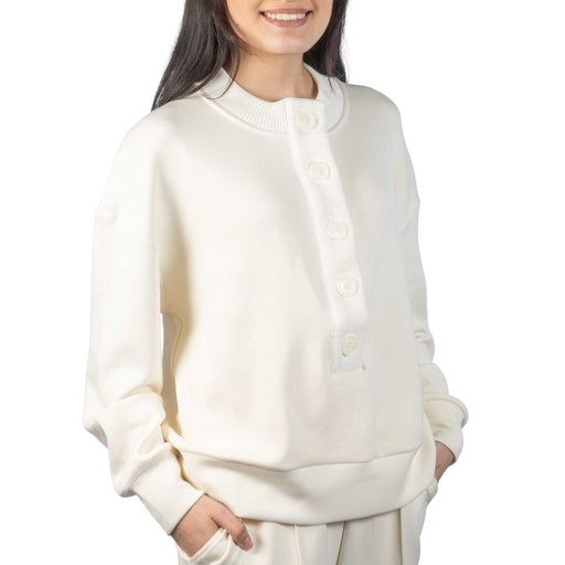 Reena Button Front Sweater - Pristine WOMEN - Clothing - Tops - Short Sleeved Varley