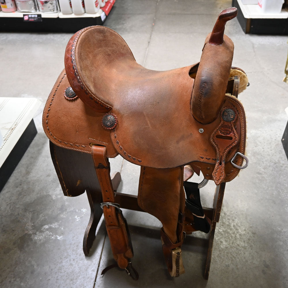 14.5" USED TESKEY'S BARREL SADDLE Saddles TESKEY'S SADDLERY LLC   