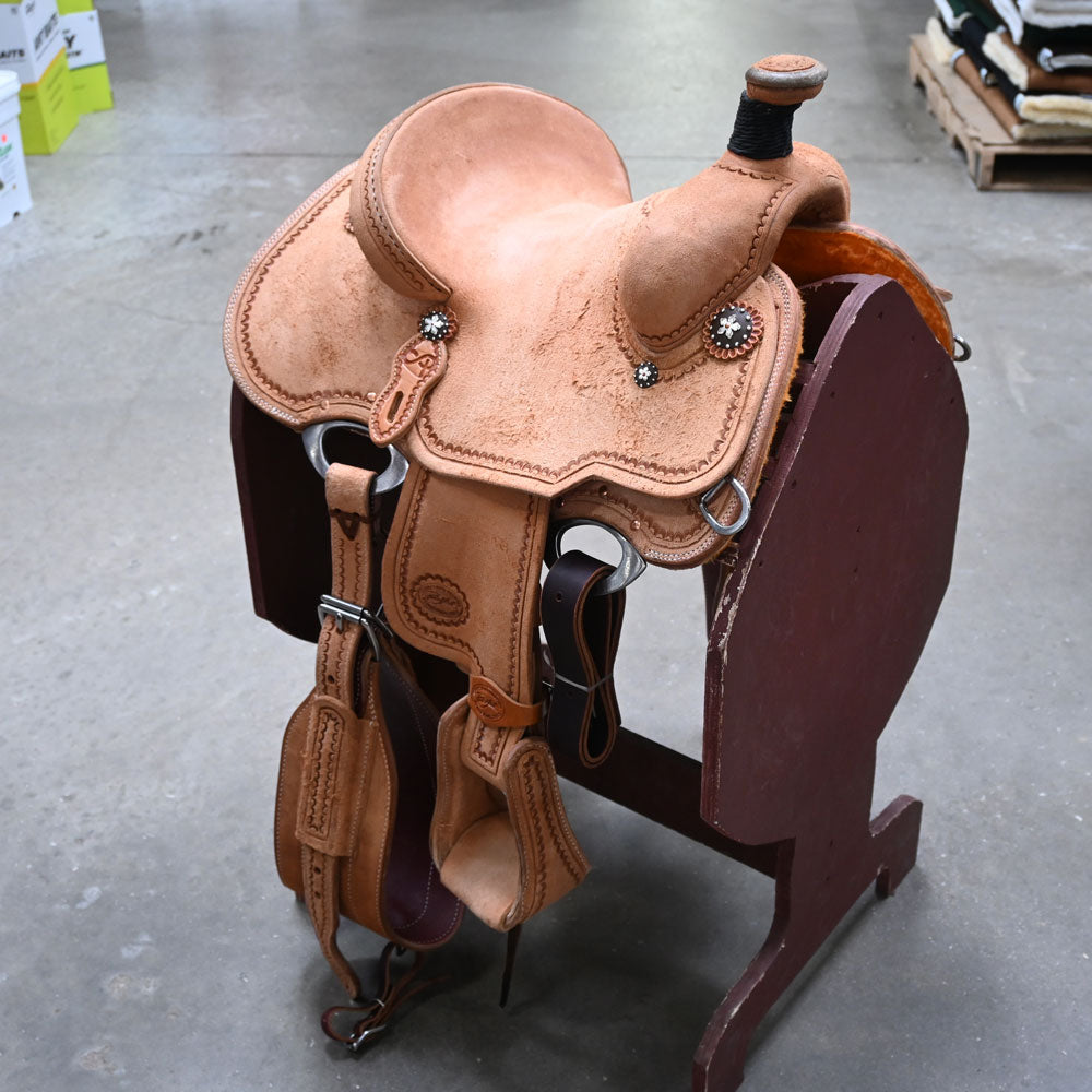 12" PATRICK SMITH YOUTH ROPING SADDLE Saddles - New Patrick Smith