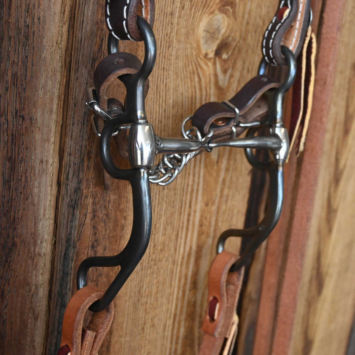 Cow Horse Supply Tapered Snaffle Bridle Rig w/Split Ear Headstall Tack - Rigs Cow Horse Supply