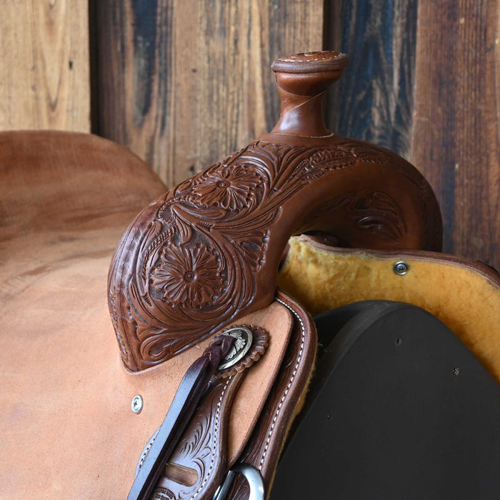15.5" JEFF SMITH DONN LESON COW HORSE SADDLE