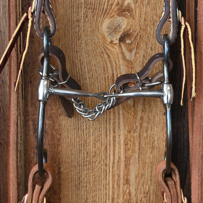 Cow Horse Supply Tapered Snaffle Bridle Rig w/Split Ear Headstall Tack - Rigs Cow Horse Supply
