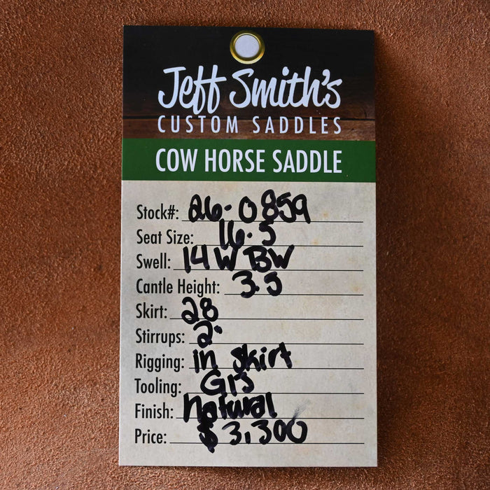 16.5" JEFF SMITH BUSTER WELCH COW HORSE SADDLE
