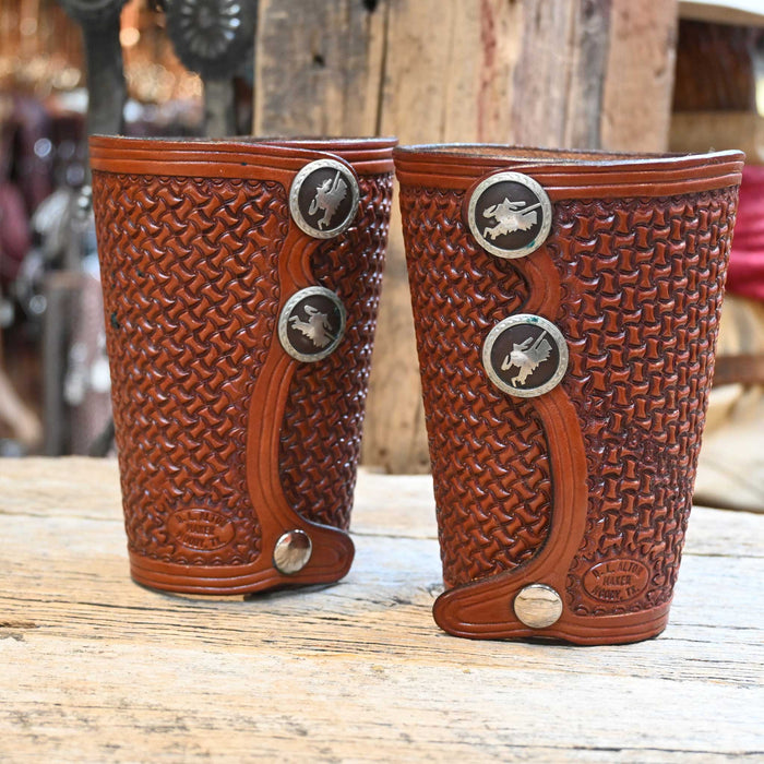 D.L. Alton Leather Cowboy Cuffs Collectibles D.L. Alton