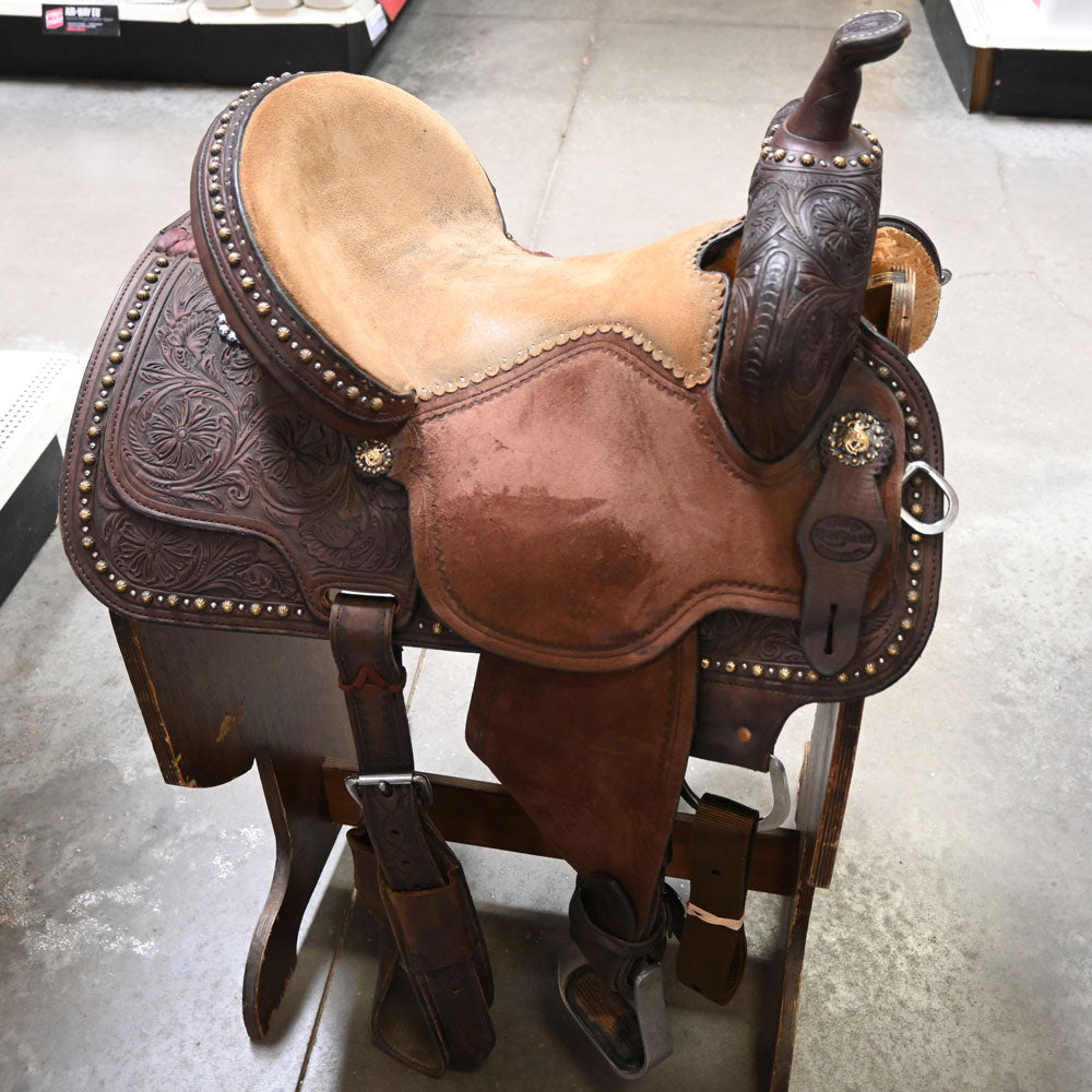 14" USED REINSMAN BARREL SADDLE Saddles Reinsman   