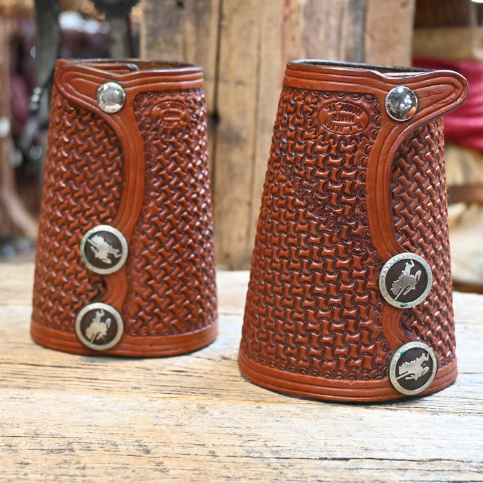 D.L. Alton Leather Cowboy Cuffs Collectibles D.L. Alton