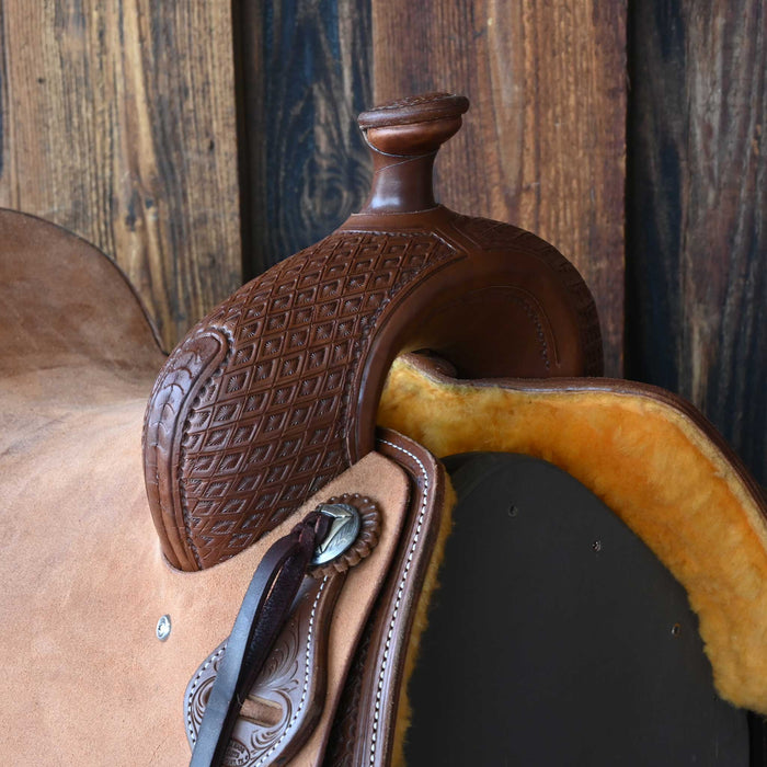 16.5" JEFF SMITH BUSTER WELCH COW HORSE SADDLE