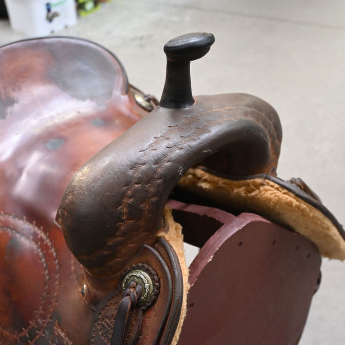 16" USED J &S CUTTING SADDLE Saddles - Used J&S Saddlery