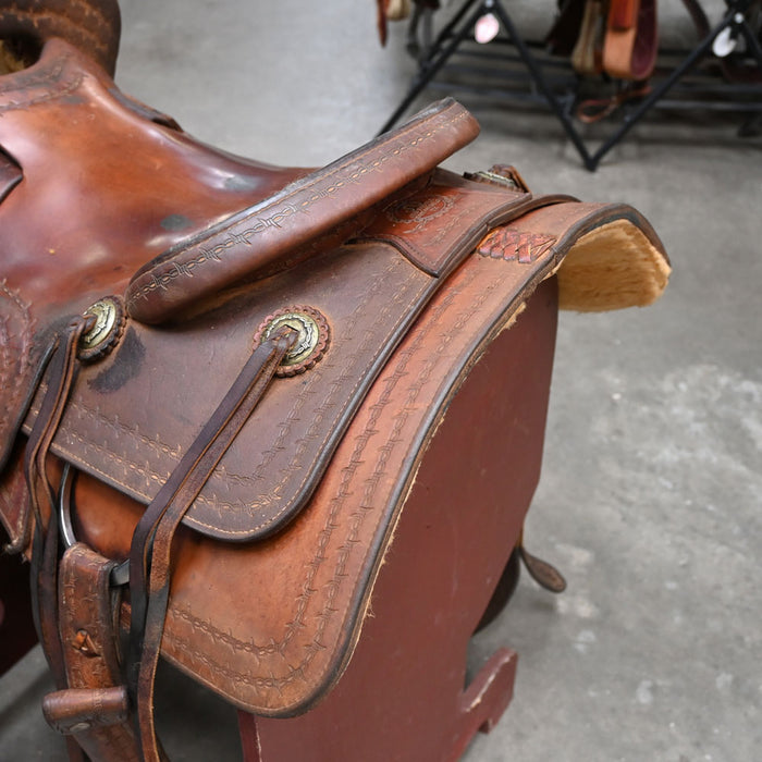 16" USED J &S CUTTING SADDLE Saddles - Used J&S Saddlery