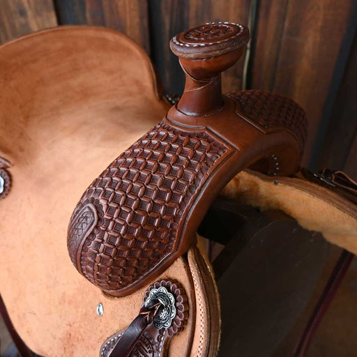 15.5" TESKEY'S RANCH CUTTER SADDLE Saddles - New Teskey's Saddlery