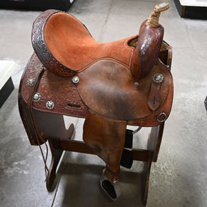 13.5" USED CIRCLE Y BARREL SADDLE Saddles Circle Y Saddlery   