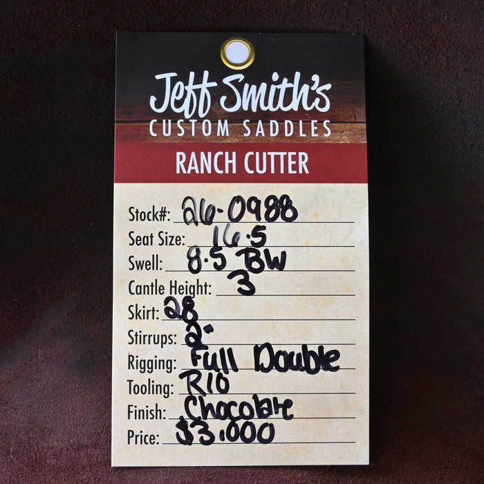 16.5" JEFF SMITH BUSTER WELCH RANCH CUTTING SADDLE