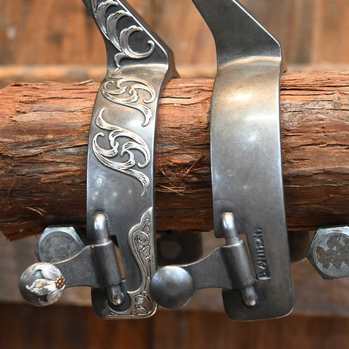 Brandon Anthony Silver Mounted 12pt. Spurs