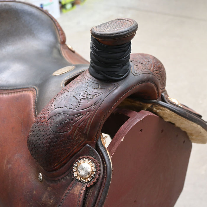 15.5" USED MARTIN ROPING SADDLE Saddles - Used Martin Saddlery