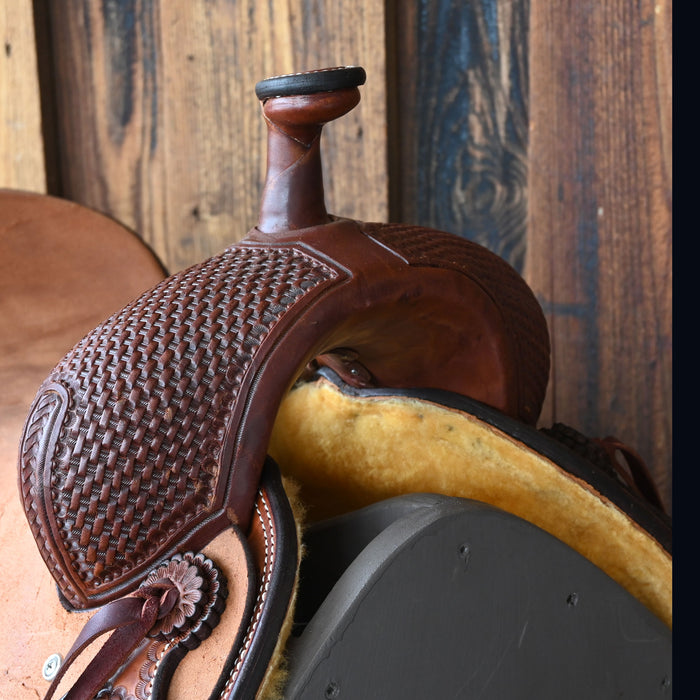 15.5" TESKEY'S PRO CUTTER RANCH CUTTER SADDLE