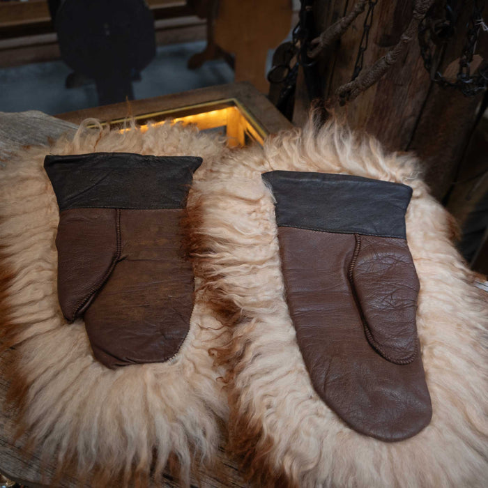 Vintage Angora Fur Gloves Mittens beautiful functional great condition