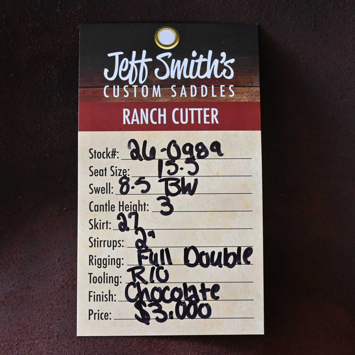 15.5" JEFF SMITH BUSTER WELCH RANCH CUTTING SADDLE