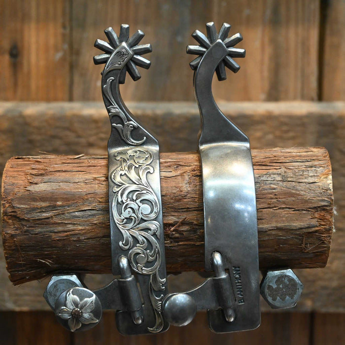 Brandon Anthony Silver Mounted 10pt. Spurs