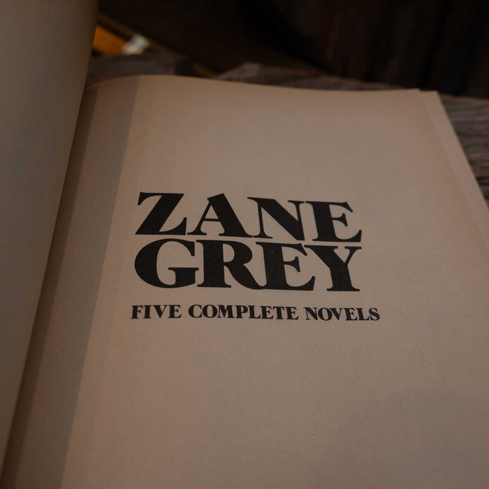 5 Complete Novels in one print by Zane Grey 1980 hard cover