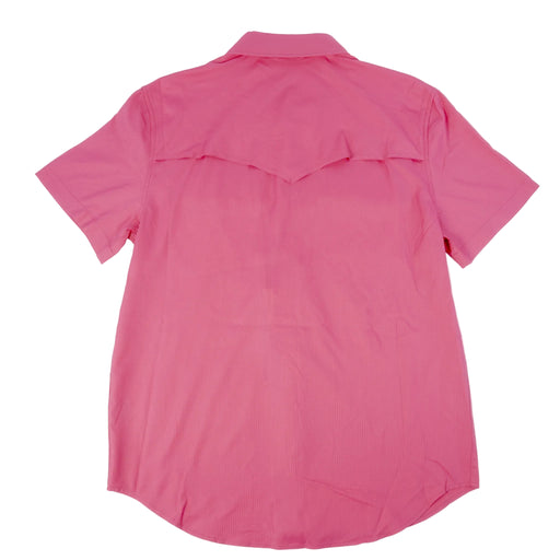 Rock & Roll Denim Men's Tek Ripstop Pearl Snap Shirt - Hot Pink MEN - Clothing - Shirts - Short Sleeve Panhandle