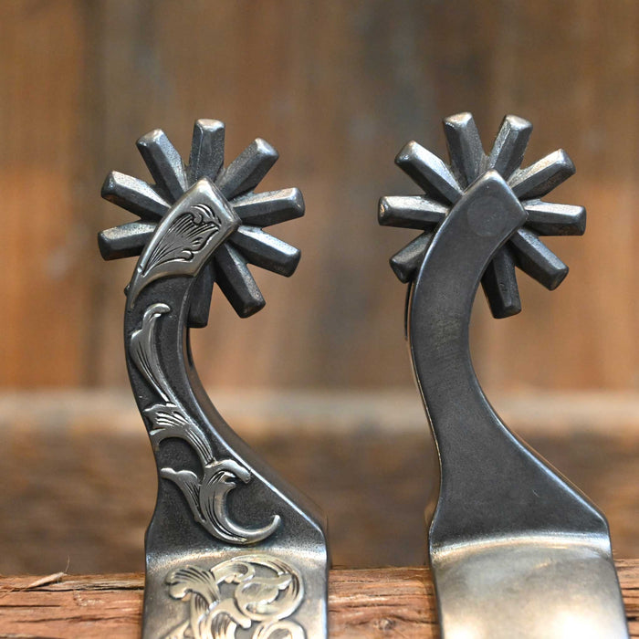 Brandon Anthony Silver Mounted 10pt. Spurs