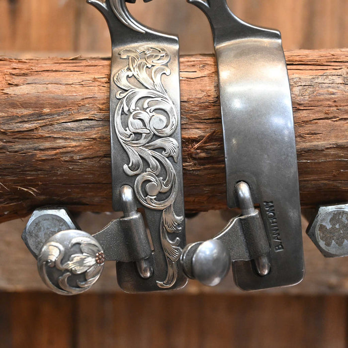 Brandon Anthony Silver Mounted 8pt. Spurs