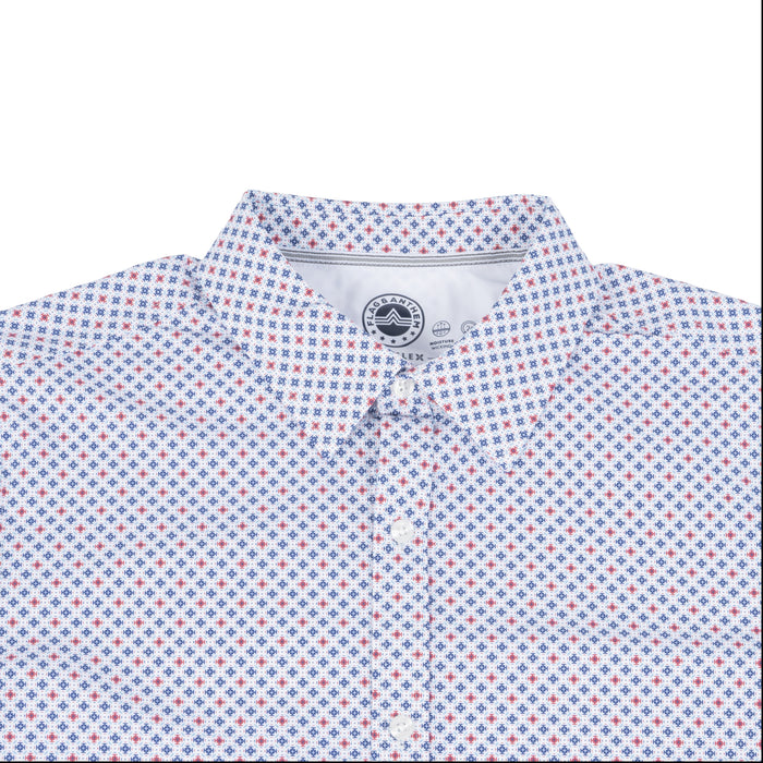 Flag & Anthem Men's Hopkins Geo Print Journey Button Down Shirt MEN - Clothing - Shirts - Short Sleeve Flag And Anthem