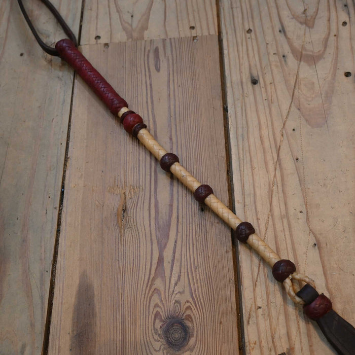 Jose Ortiz 29" 8 Plait Quirt w/Popper Tack - Whips, Crops & Quirts Jose Ortiz