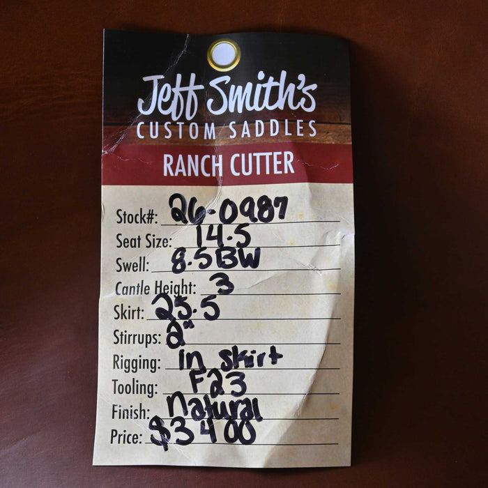 14.5" JEFF SMITH BUSTER WELCH RANCH CUTTING SADDLE
