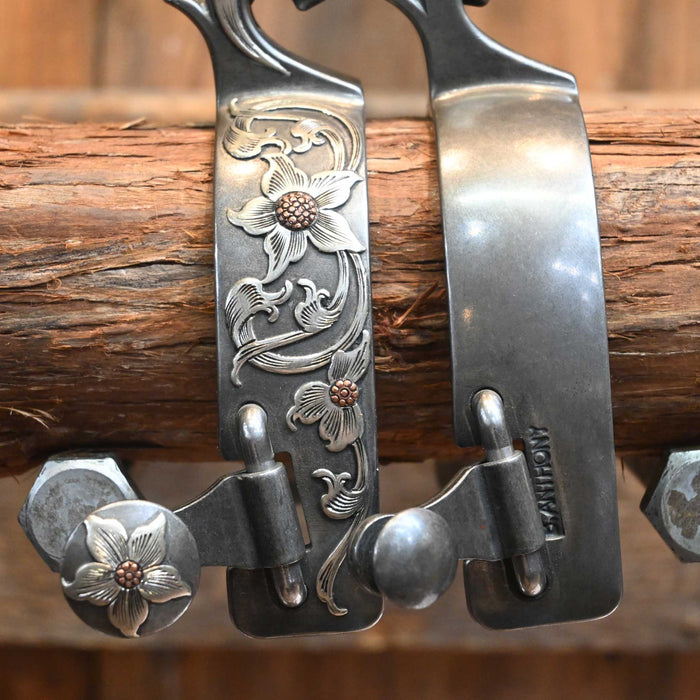 Brandon Anthony Silver Mounted 6pt. Spurs