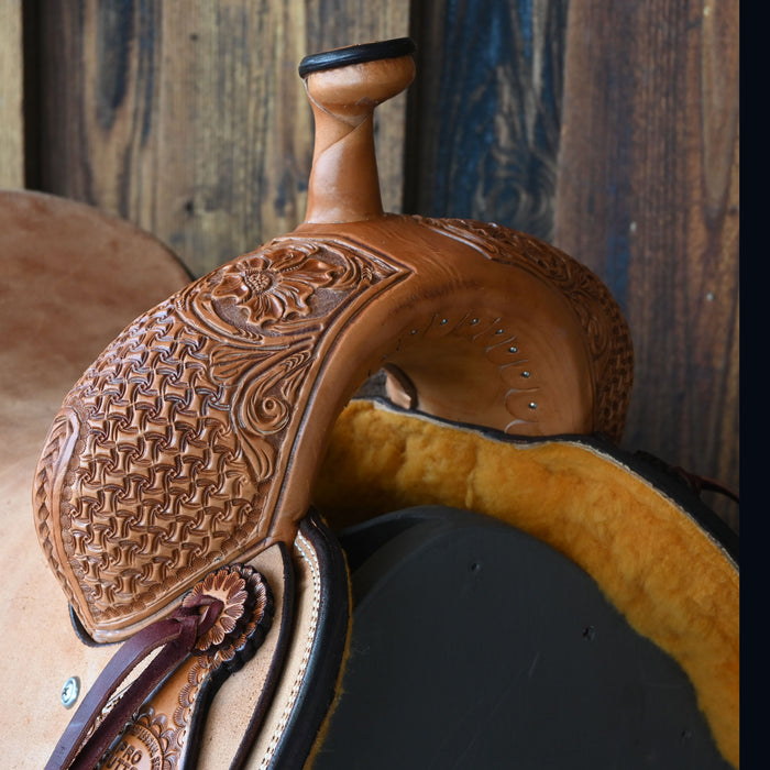 15.5" TESKEY'S PRO CUTTER RANCH CUTTER SADDLE