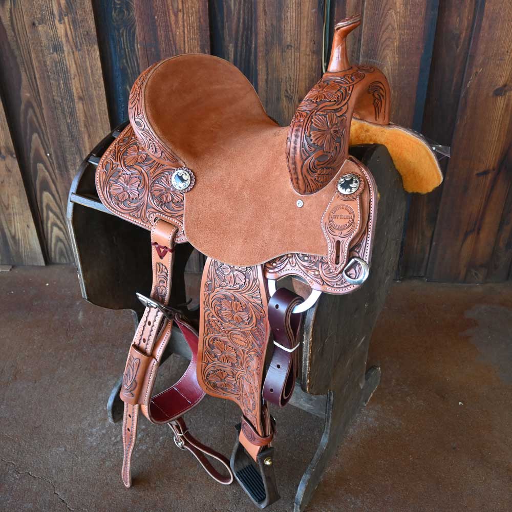 13.5" JEFF SMITH BARREL SADDLE Saddles Jeff Smith   