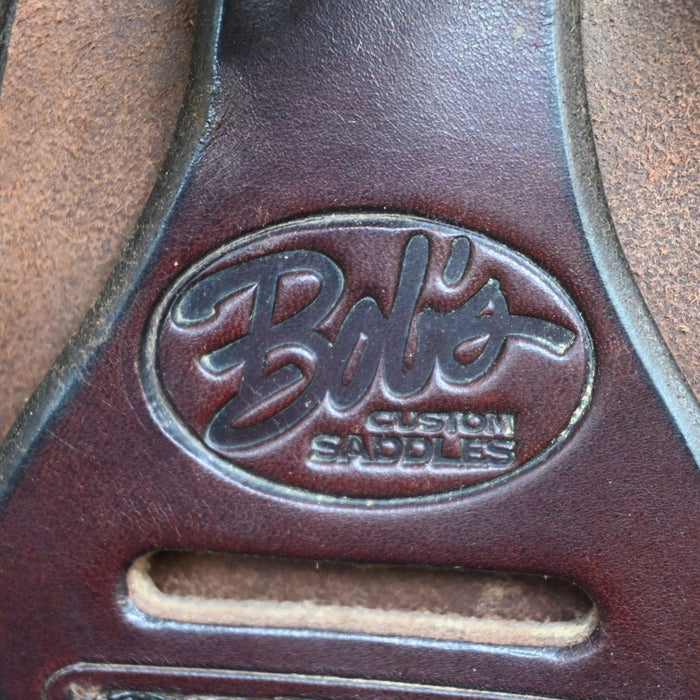 16" USED BOB'S COW HORSE SADDLE Saddles - Used BOBS CUSTOMS
