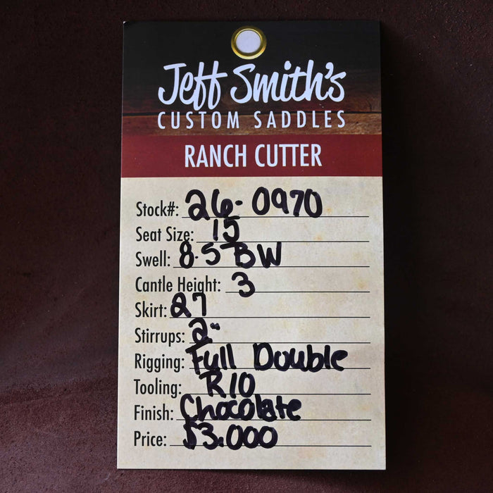 15" JEFF SMITH BUSTER WELCH RANCH CUTTER SADDLE
