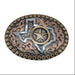 Crumrine Oval Star Edge Texas Star 3 Tone Buckle ACCESSORIES - Additional Accessories - Buckles M&F Western Products