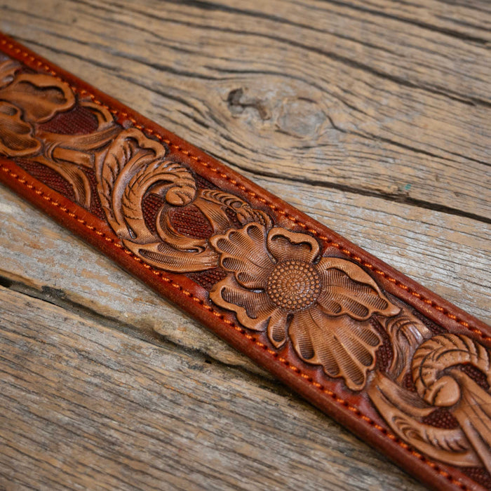 26" Randall Top Shelf Western Belt - Burnt Orange