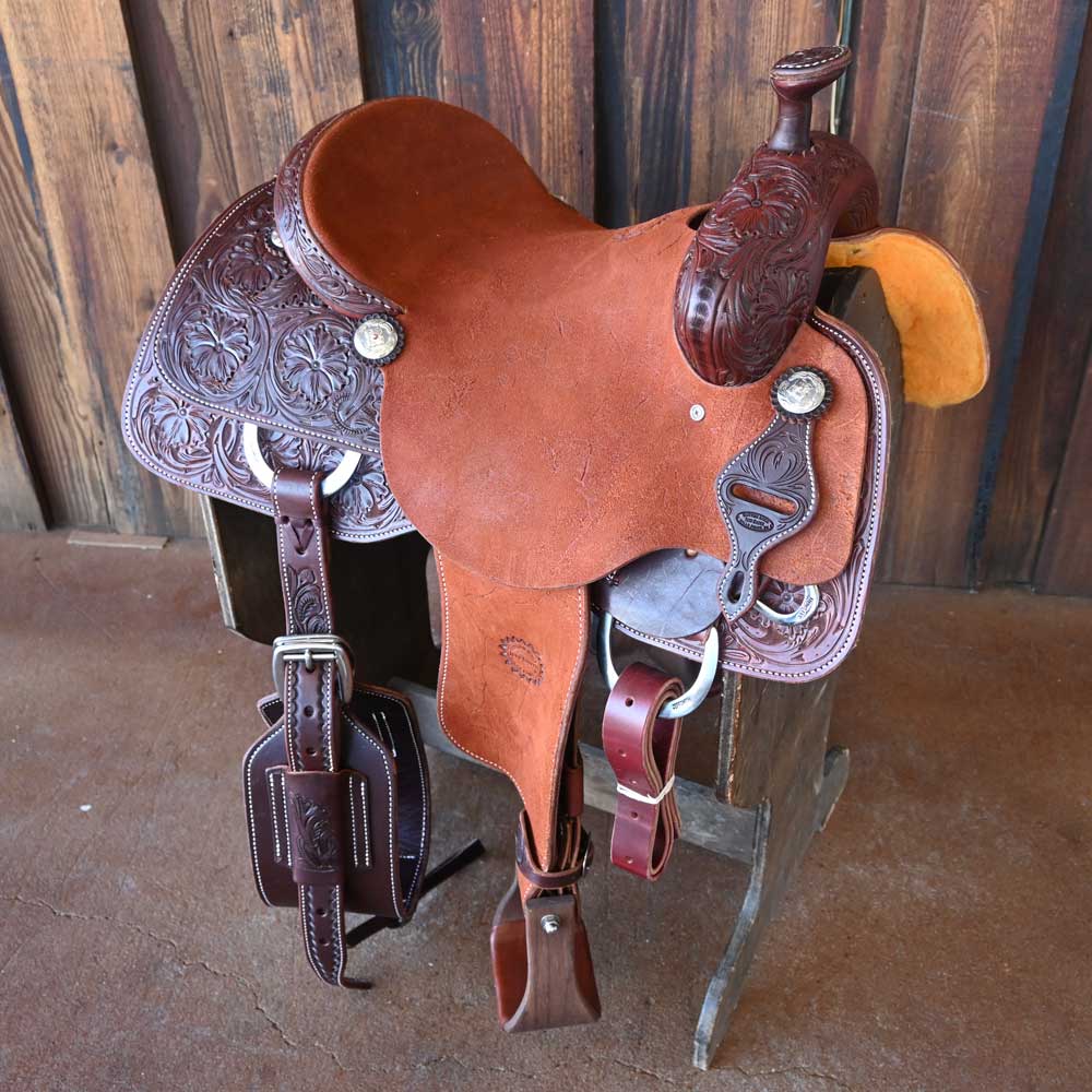 15" JEFF SMITH ROPING SADDLE Saddles Jeff Smith   