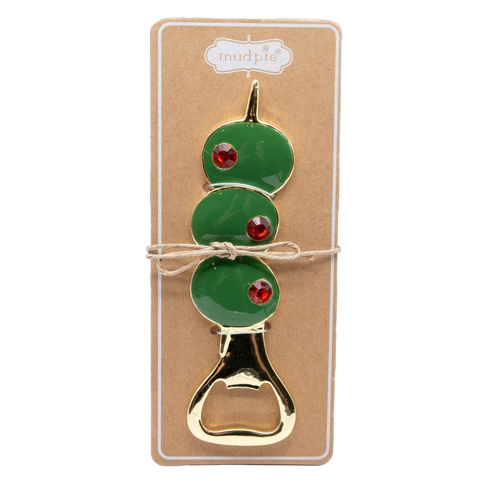 Mud Pie Bedazzled Martini Olive Bottle Opener HOME & GIFTS - Tabletop + Kitchen - Bar Accessories Mud Pie