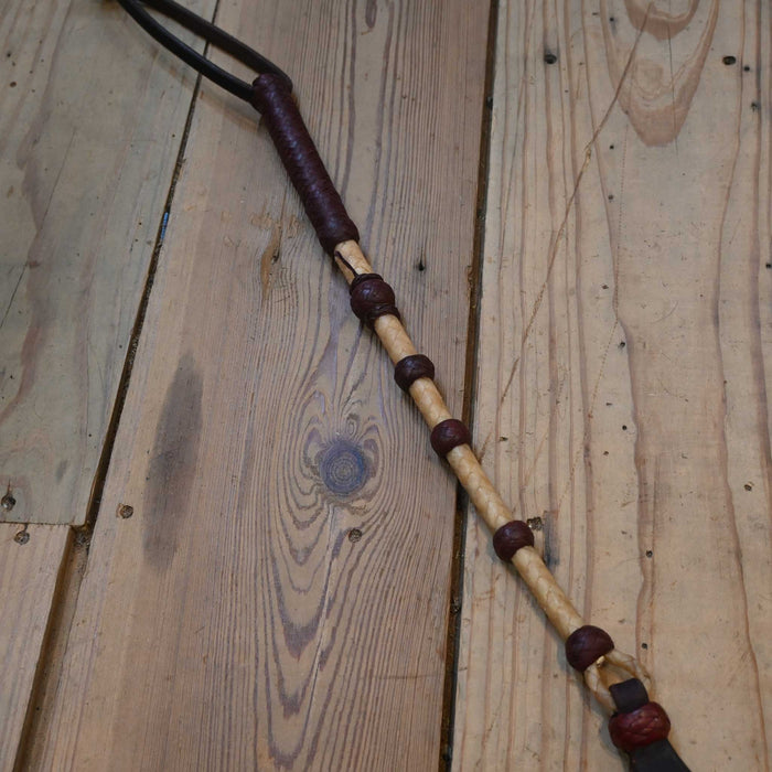 Jose Ortiz 29" 8 Plait Quirt w/Popper Tack - Whips, Crops & Quirts Jose Ortiz