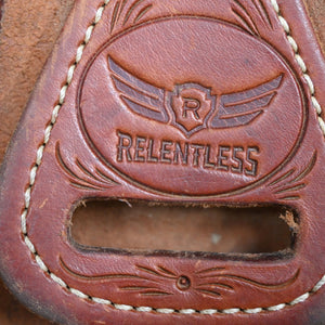 14.5" USED RELENTLESS ROPING SADDLE Saddles RELENTLESS   