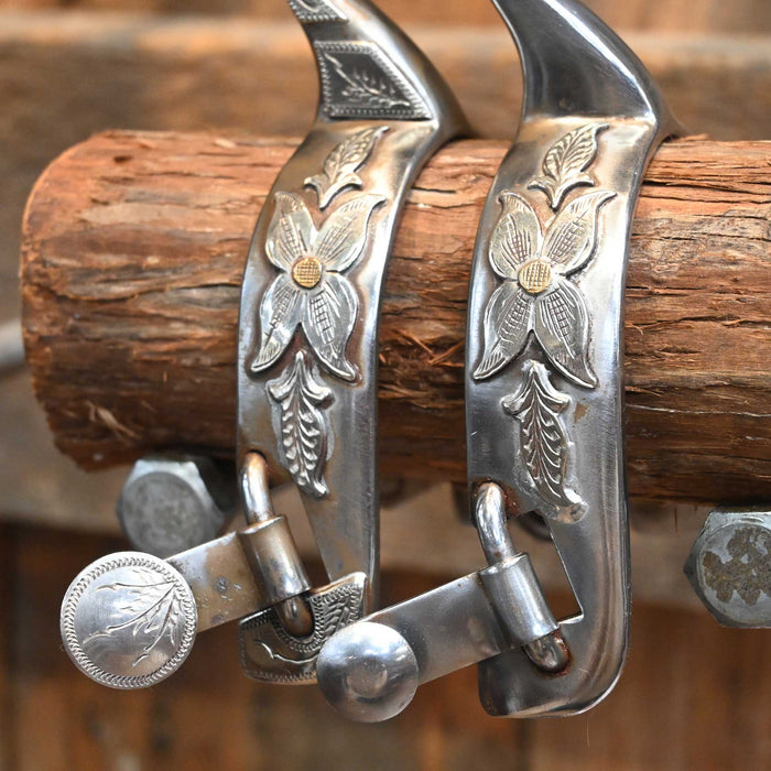 Kamphaus Silver Mounted 9pt. Spurs