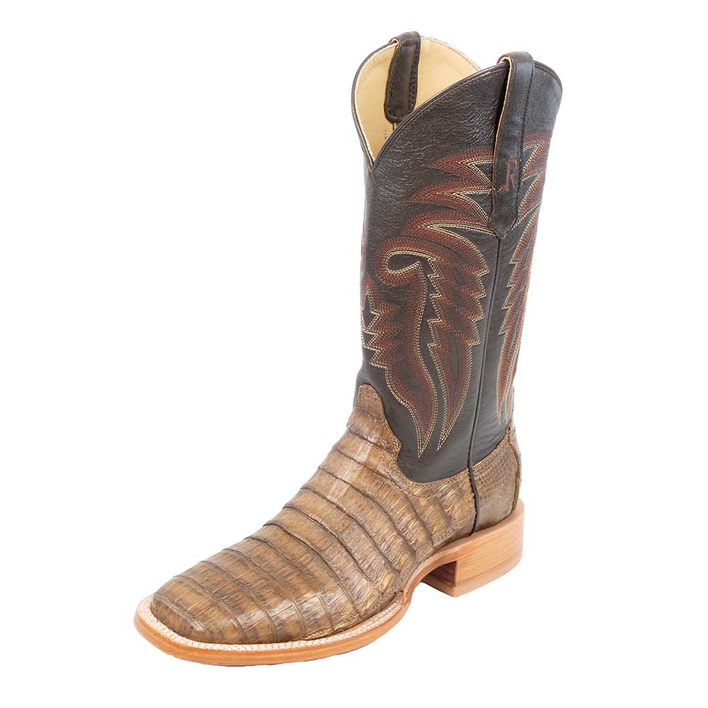 R. Watson Men's Coco Caiman Tail Boot - FINAL SALE MEN - Footwear - Exotic Western Boots R Watson   